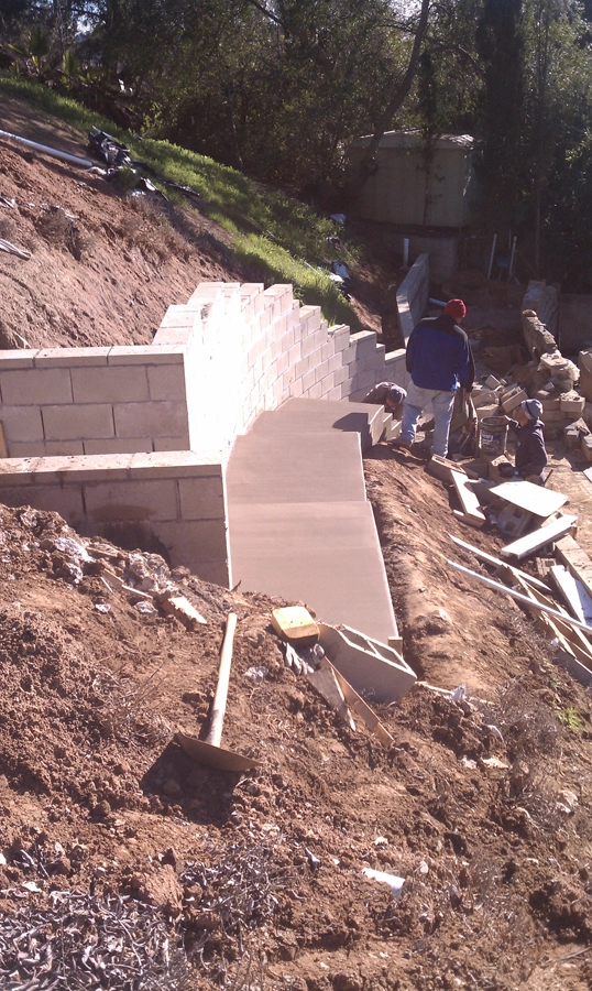 Sloped yard in Cincinnati with soil erosion and no retaining wall causing instability